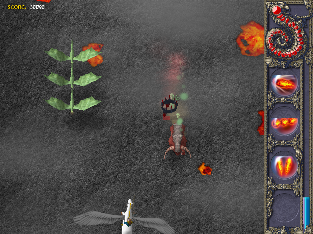 ArchMage (Windows) screenshot: Crown will automatically kill all enemies on the screen at once. But bear in mind that it will have a lesser effect on enemies at hardest difficulty of the game.