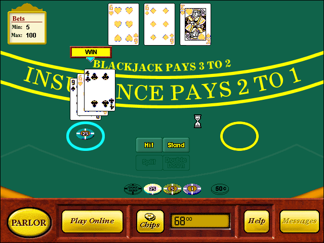 Avalon Casinos (Windows 3.x) screenshot: Blackjack