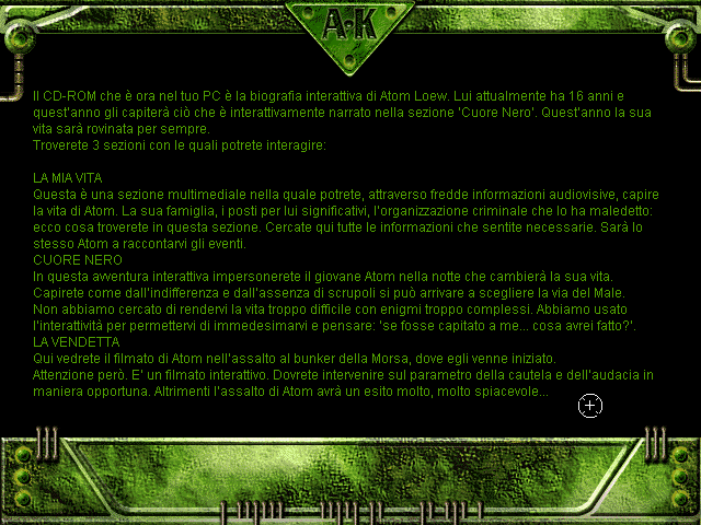 Atom Killer (Windows 3.x) screenshot: Some intro text