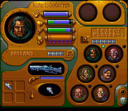 Soldiers of Fortune (SNES) screenshot: Character Select