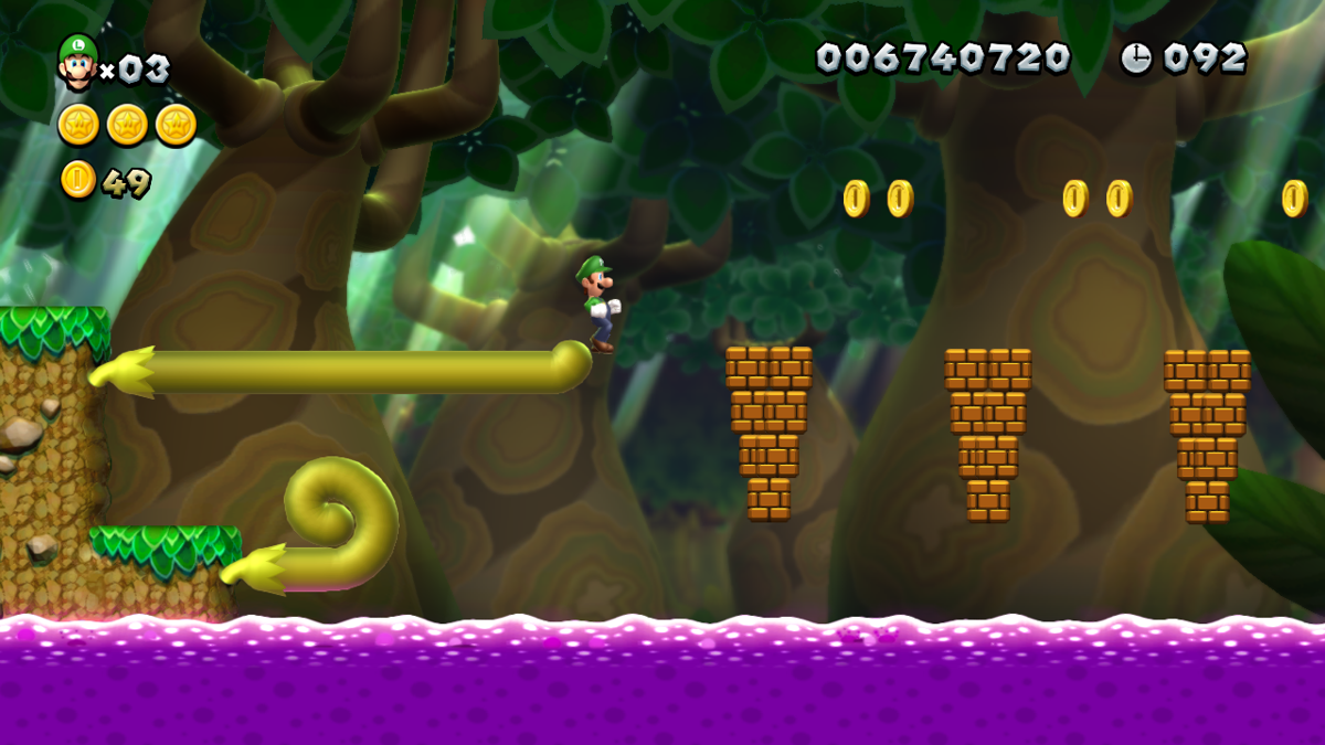 New Super Luigi U (Wii U) screenshot: The hazards are cruel