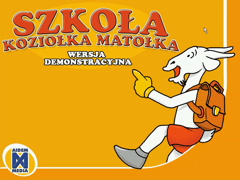 Szkoła Koziołka Matołka (Windows) screenshot: Title screen