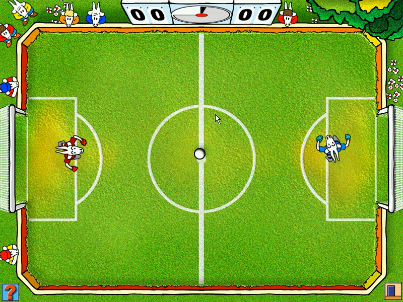 Szkoła Koziołka Matołka (Windows) screenshot: Let's play some football