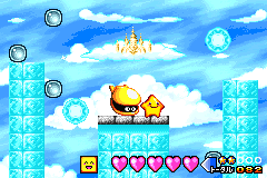 Densetsu no Stafy (Game Boy Advance) screenshot: Castle in the sky