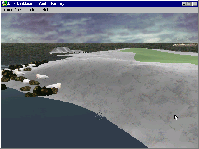 Jack Nicklaus 5 (Windows) screenshot: Arctic Fantasy course - splash