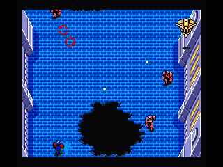 Disc Station Special 4: Autumn Edition (MSX) screenshot: Shoot the yellow space ship for power ups (Aleste Gaiden)