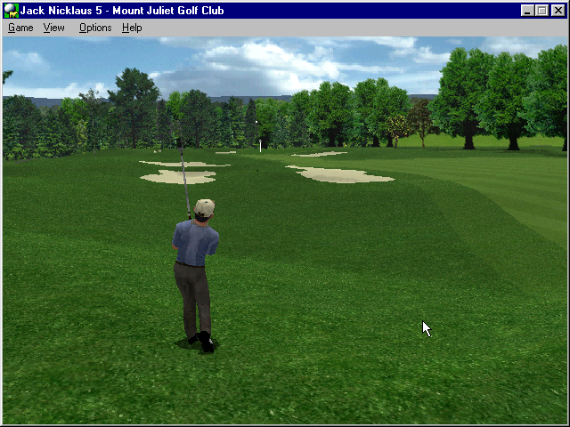 Jack Nicklaus 5 (Windows) screenshot: Mount Juliet course - second shot