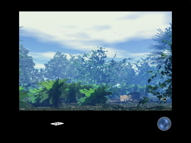 Area D (Windows 3.x) screenshot: The game itself consists of rendered screens
