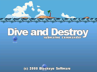 Dive and Destroy: Submarine Commander (Windows) screenshot: Title screen