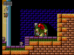 Krusty's Super Fun House (SEGA Master System) screenshot: Krusty hates the rats