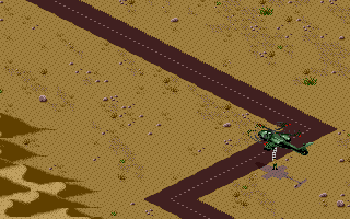 Desert Strike: Return to the Gulf (DOS) screenshot: MIA Rescue