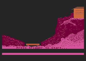Fire & Flood (Atari 8-bit) screenshot: The House On the Hill
