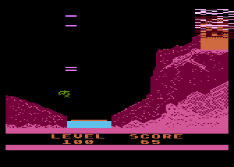 Fire & Flood (Atari 8-bit) screenshot: Water Levels Rise