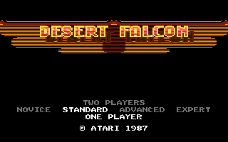 Desert Falcon (Atari 7800) screenshot: Title screen