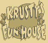 Krusty's Super Fun House (Game Boy) screenshot: Title Screen
