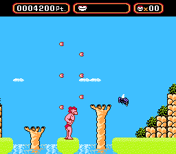 Amagon (NES) screenshot: Transformed into Megagon