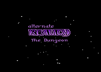 Alternate Reality: The Dungeon (Atari 8-bit) screenshot: Title