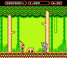 Amagon (NES) screenshot: A deadly elephant creature!