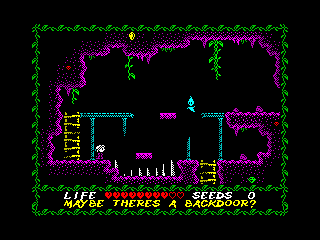 Nixy and the Seeds of Doom (ZX Spectrum) screenshot: The Platforms Blink In and Out