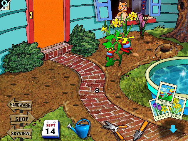 Forever Growing Garden (Windows 3.x) screenshot: The results, a few days later