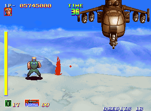 Shock Troopers (Arcade) screenshot: Boss