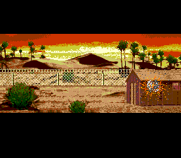 Desert Strike: Return to the Gulf (SNES) screenshot: You are treated to a nice cut scene if you die