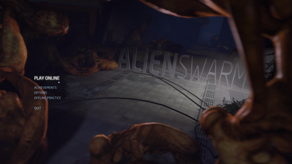 Alien Swarm (Windows) screenshot: Main menu