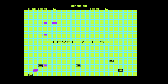 Warrior (VIC-20) screenshot: Choose Difficulty