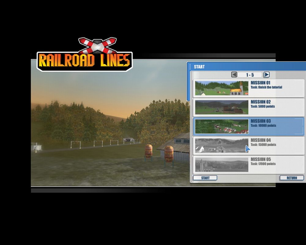 Railroad Lines (Windows) screenshot: Mission 03