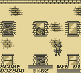 The Amazing Spider-Man (Game Boy) screenshot: To the rooftops!