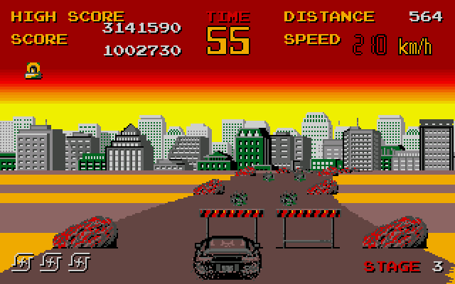 Chase H.Q. (Amiga) screenshot: Stage 3