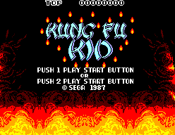 Kung Fu Kid (SEGA Master System) screenshot: Title