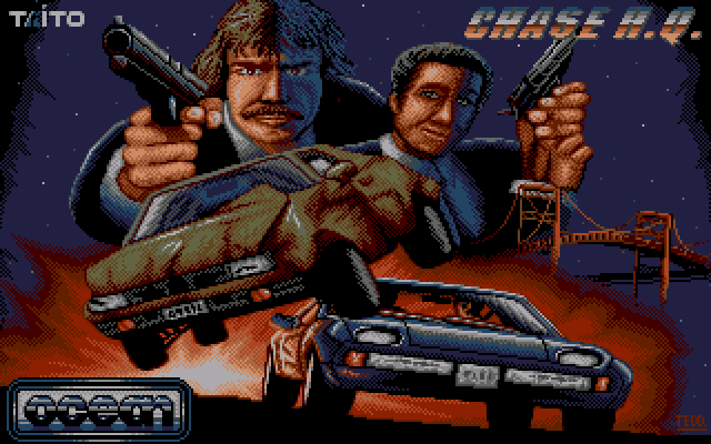 Chase H.Q. (Amiga) screenshot: Title screen