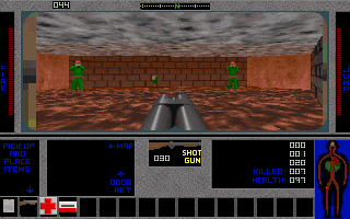 Despair 2 (DOS) screenshot: Shooting