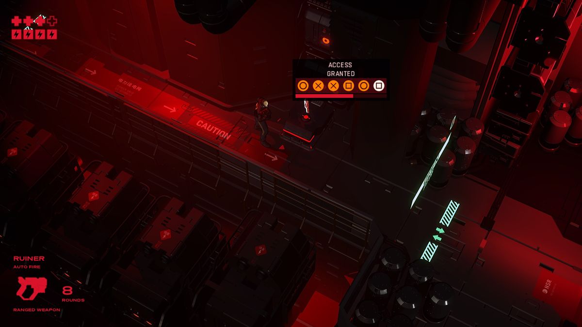 Ruiner (PlayStation 4) screenshot: Hacking is on a timer
