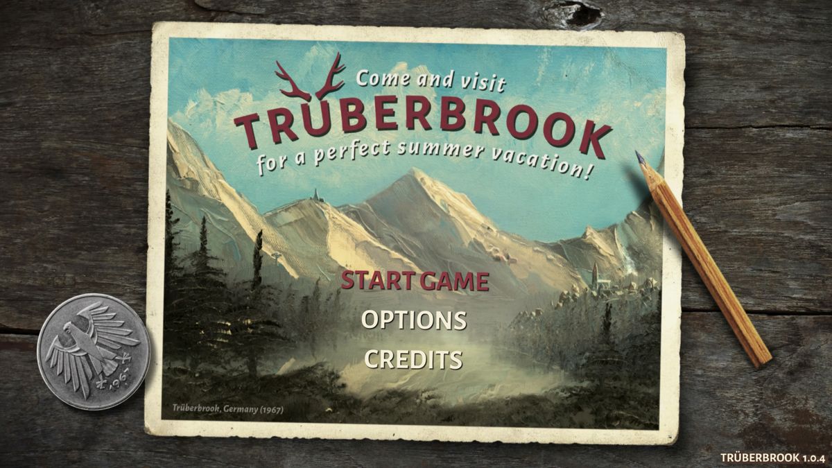 Trüberbrook (PlayStation 4) screenshot: Main menu