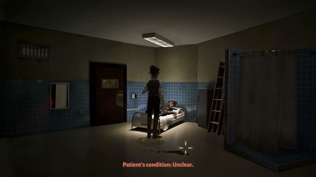 Trüberbrook (PlayStation 4) screenshot: Waking up in a hospital