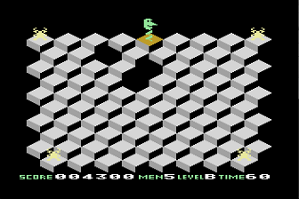 Screwball (Atari 8-bit) screenshot: The Next Challenge