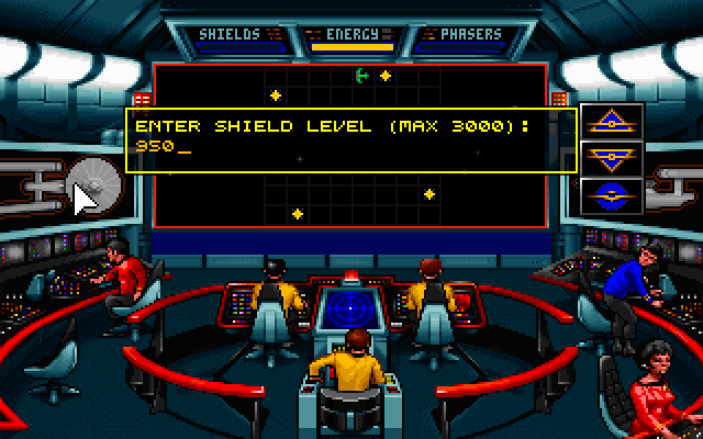 Super Star Trek meets 25th Anniversary (Windows) screenshot: Raising shields