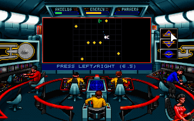 Super Star Trek meets 25th Anniversary (Windows) screenshot: Firing torpedoes