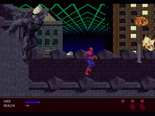 Screenshot of The Amazing Spider-Man: Web of Fire (SEGA 32X, 1996 ...