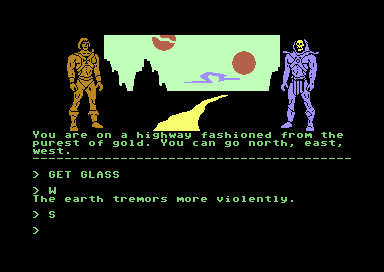 Masters of the Universe: Super Adventure (Commodore 64) screenshot: On the road again.
