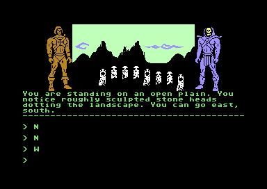 Masters of the Universe: Super Adventure (Commodore 64) screenshot: A mysterious ring of stones.