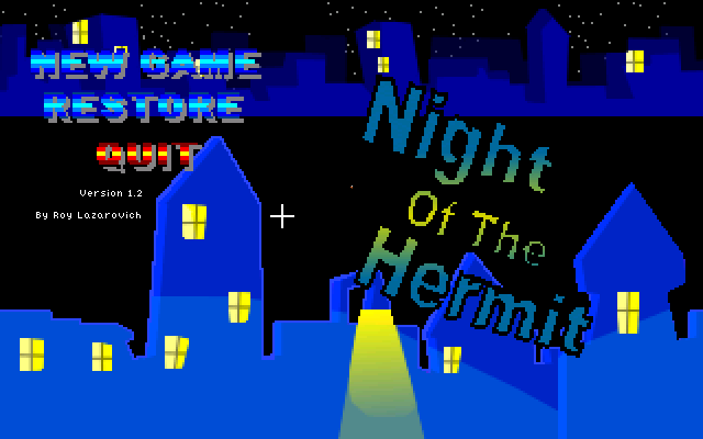 Night of the Hermit (Windows) screenshot: Title screen