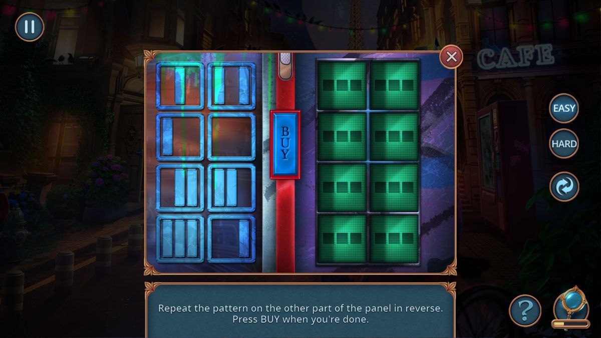 Magic City Detective: Rage Under Moon (Collector's Edition) (Windows) screenshot: Solving this puzzle gets us something from a vending machine and it is just that bit different