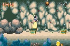 Disney Princess (Game Boy Advance) screenshot: Snow White explores the dwarven mines.