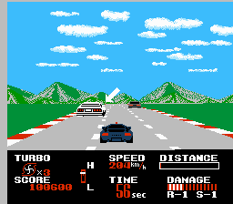 Chase H.Q. (NES) screenshot: First suspect