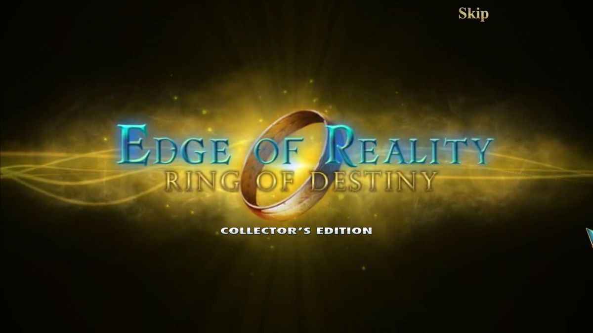 Edge of Reality: Ring of Destiny (Collector's Edition) (Windows) screenshot: The animation at the start of the game is the same as the animation in the standard version apart from the final frame(s)