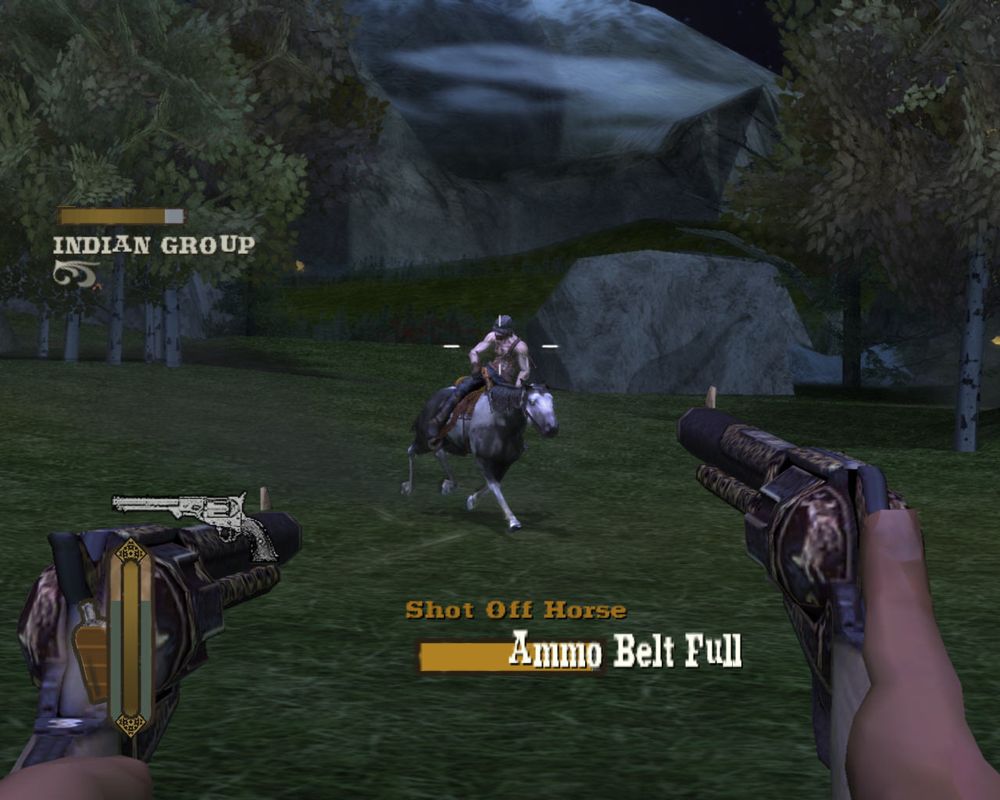 Gun (Windows) screenshot: Quickdraw mode. It works like the bullet-time in other action games.