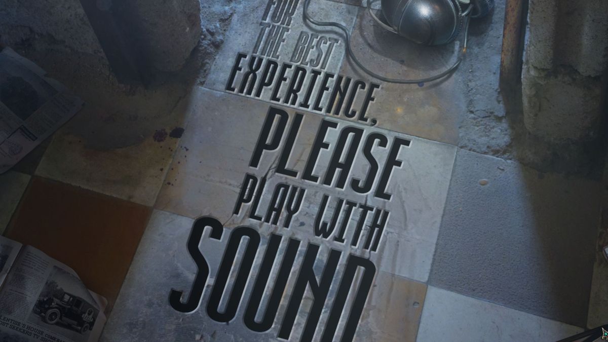 Haunted Hotel XV: The Evil Inside (Windows) screenshot: Sound advice! There is music, there is voice acting and there are a few mild shock moments that will benefit from having sound
